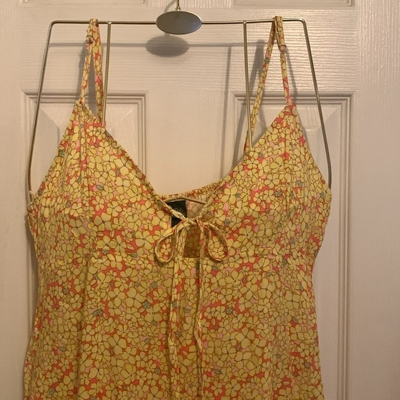 wild fable Yellow & Orange Floral Sun Dress Size M - Picture 2 of 9